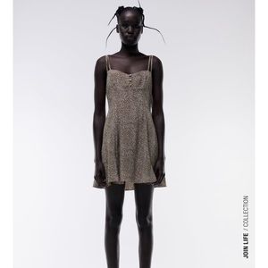 ZARA mini dress animal print